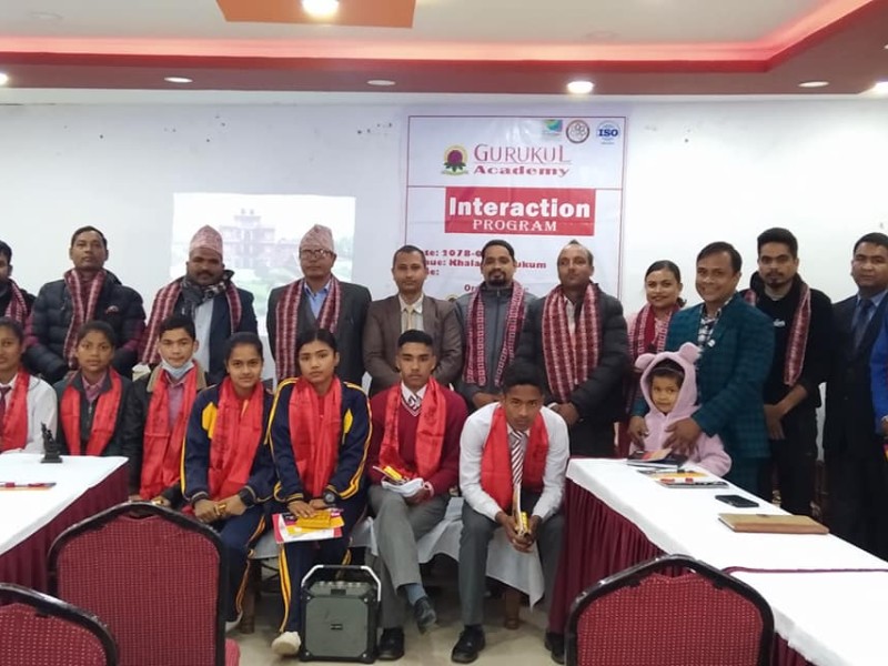 दाङको गुरुकुलले रुकुम पश्चिममा गर्यो अन्तरक्रिया