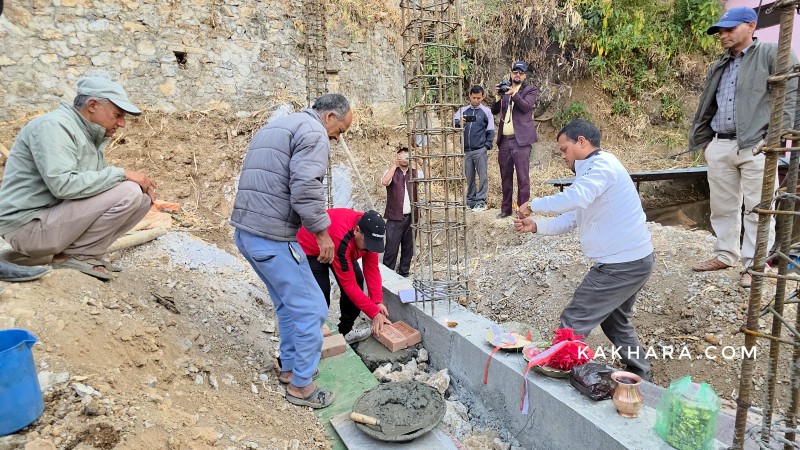 राप्ती साहित्य परिषद् रुकुम पश्चिमको भवन शिलान्यास