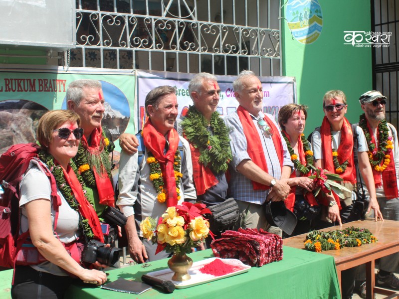 इटालियन नागरिकलाई मुसीकोटमा स्वागत 