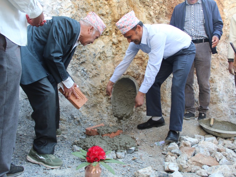 रेडियो सानीभेरीको भवन शिलान्यास 