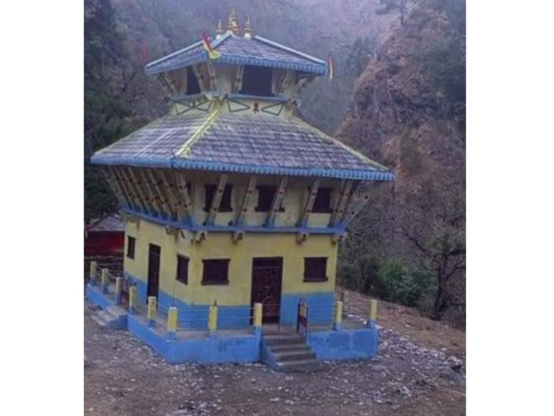 आठबीसकोट १ मा शाइकुमारी मन्दिर निर्माण