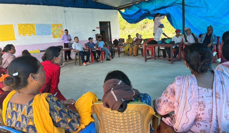 चौरजहारीमा अपाङ्गता भएका व्यक्ती तथा परिवारका  लागि जीविकोपार्जन तालिम 