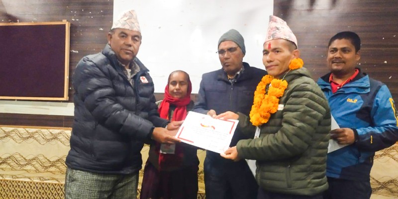 रेडक्रस रुकुम पश्चिमको सभापतिमा बलवीर पुन निर्वाचित 