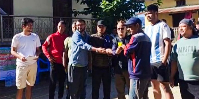 शेरिगाउँमा दोस्रो बुद्धिराज स्मृति कप खुला पुरुष डबल ब्याडमिन्टन सुरु