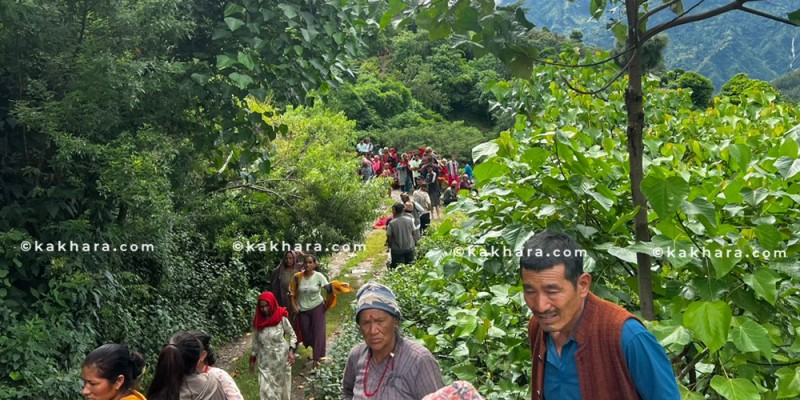 छिङमा पहिरोले पुरिएर एक वृद्धाको मृत्यु 