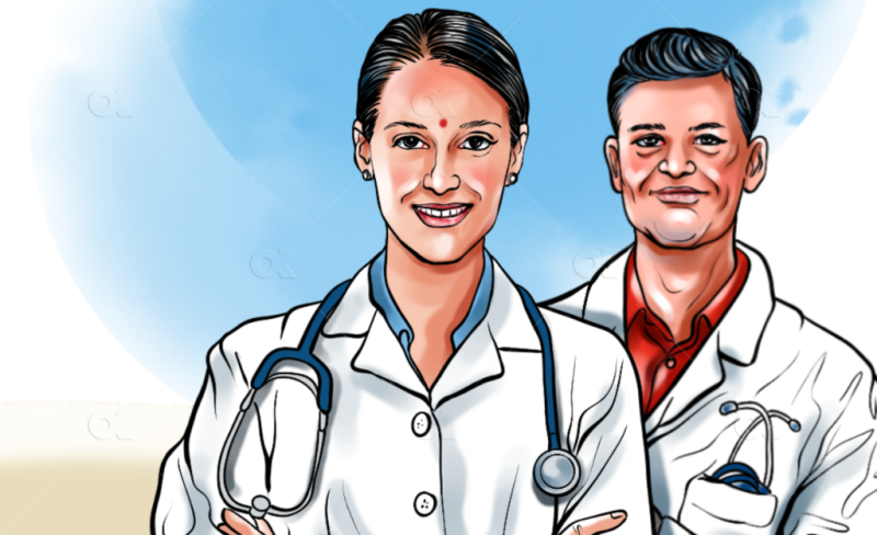 जिल्ला अस्पताल सल्लेमा कार्यरत करारका स्वास्थ्यकर्मीले छ महिनासम्म पाएनन् तलव 