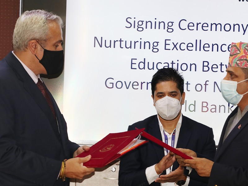 ‘उच्च शिक्षामा विशिष्टताको प्रवद्र्धन कार्यक्रम’का लागि विश्व बैंकले सहुलियतपूर्ण ऋण दिने 
