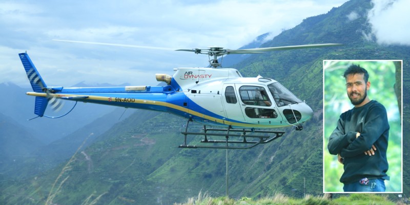 दुई मोटरसाइकल ठोक्किएर गम्भीर घाइते ओलीलाई हेलिकोप्टर मार्फत पोखरा लगियो 