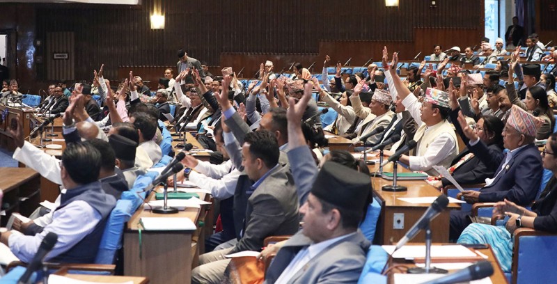 प्रतिनिधिसभामा नीति कार्यक्रममाथि छ दिन छलफल हुने