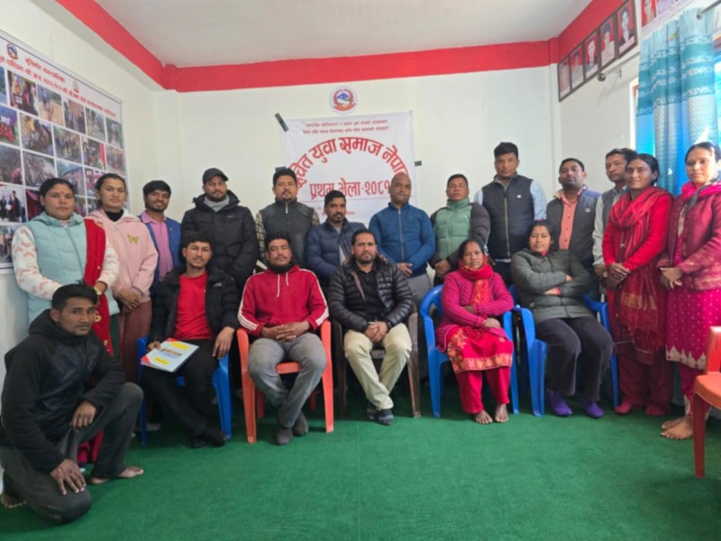 सचेत युवा समाज नेपाल रुकुम पश्चिमको अध्यक्षमा टिकाराम