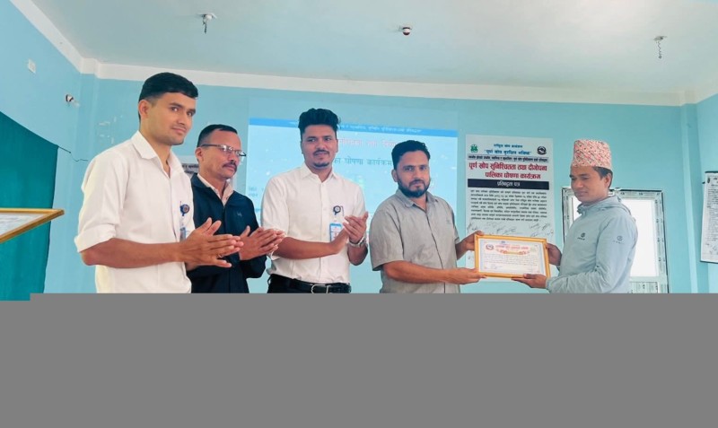 आठविसकोट नगरपालिका पूर्ण खोप सुनिश्चितता तथा दिगोपना पालिका घोषणा