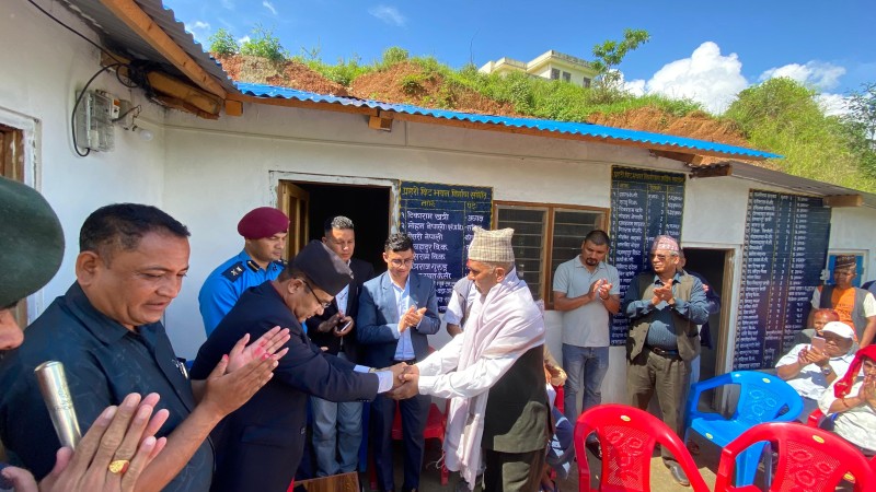 मुसिकोट ३ मा प्रहरी बिट स्थापना 