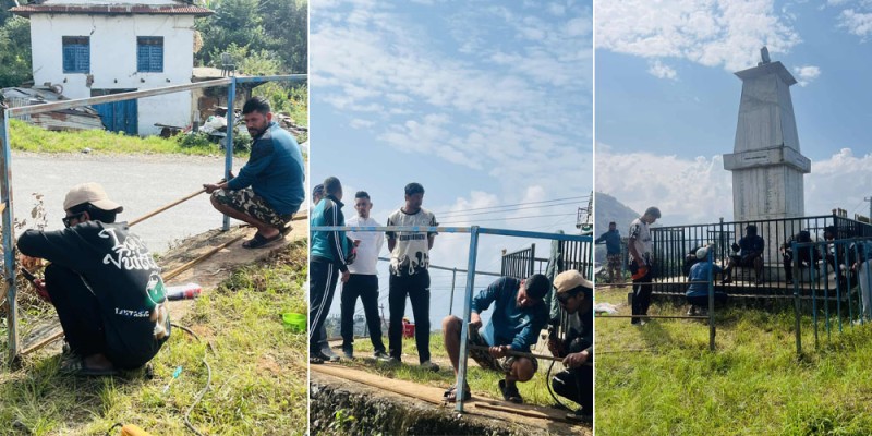 सल्लेको सहिद स्मारक पार्क मर्मत 