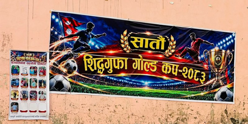 सिद्ध गुफा गोल्ड कप फुटबलको सातौँ संस्करण सुरु, विजेताले २ लाख २२ हजार पाउने 
