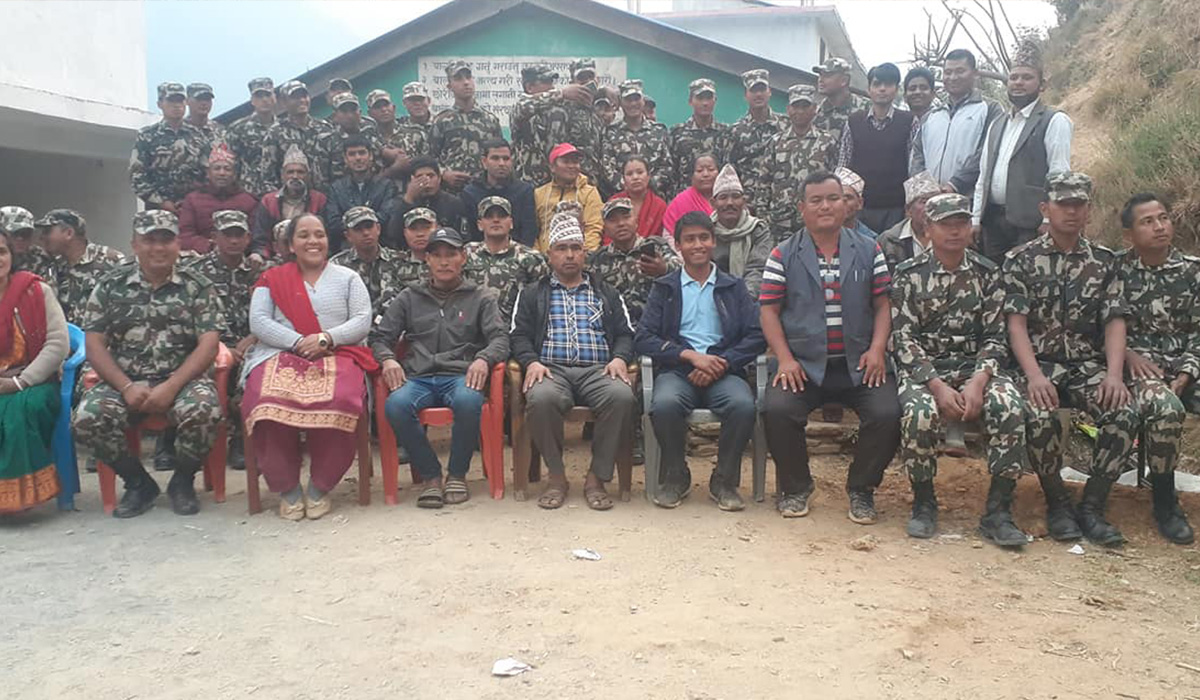 सेनाद्धारा मालिका माविको खेल मैदान मर्मत