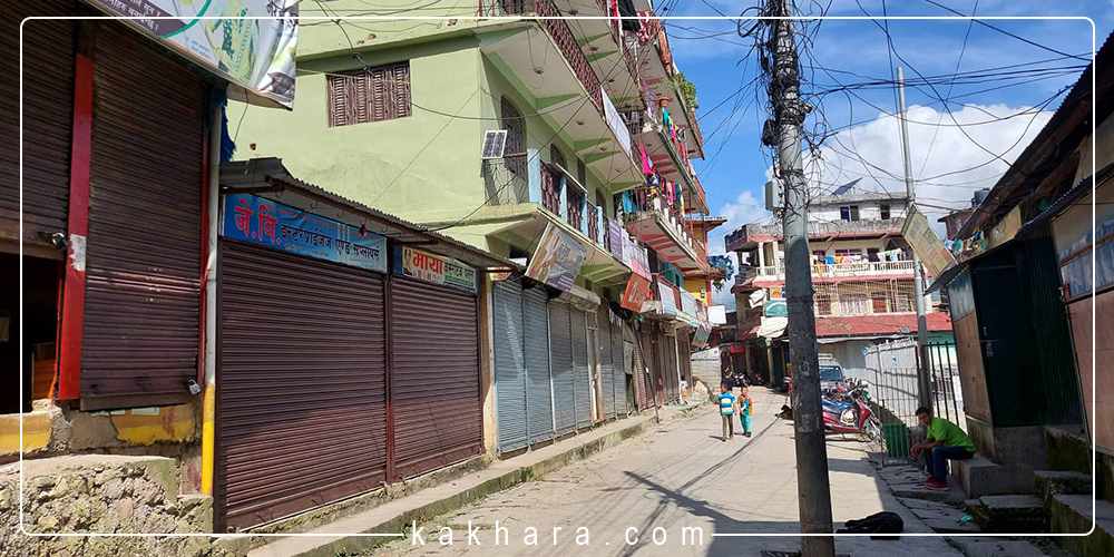 नेपाल बन्दको प्रभाव रुकुम पश्चिममा पनि 