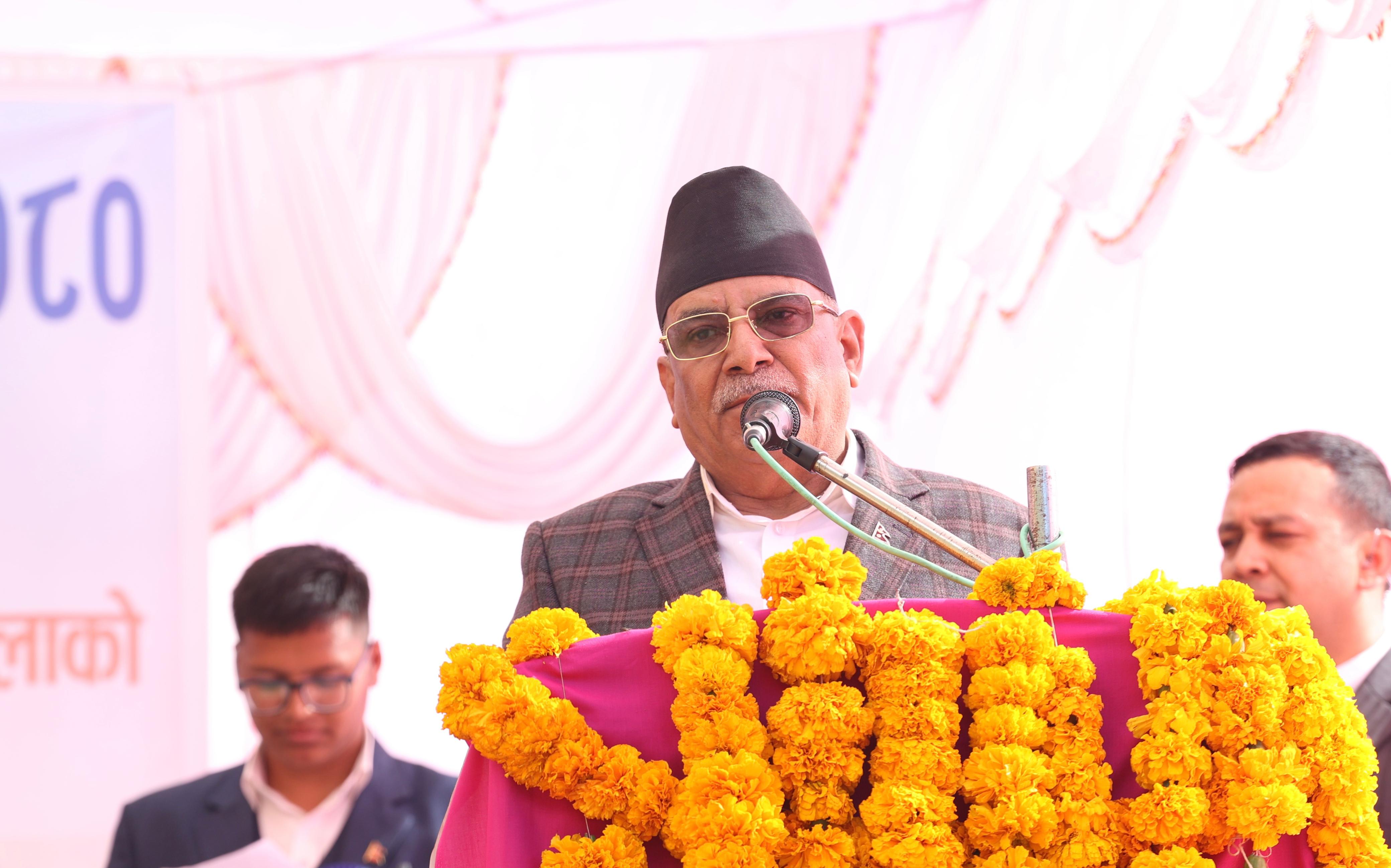 समाजवादी क्रान्तिको नेतृत्व रुकुमले गर्नुपर्छ: प्रधानमन्त्री प्रचण्ड 