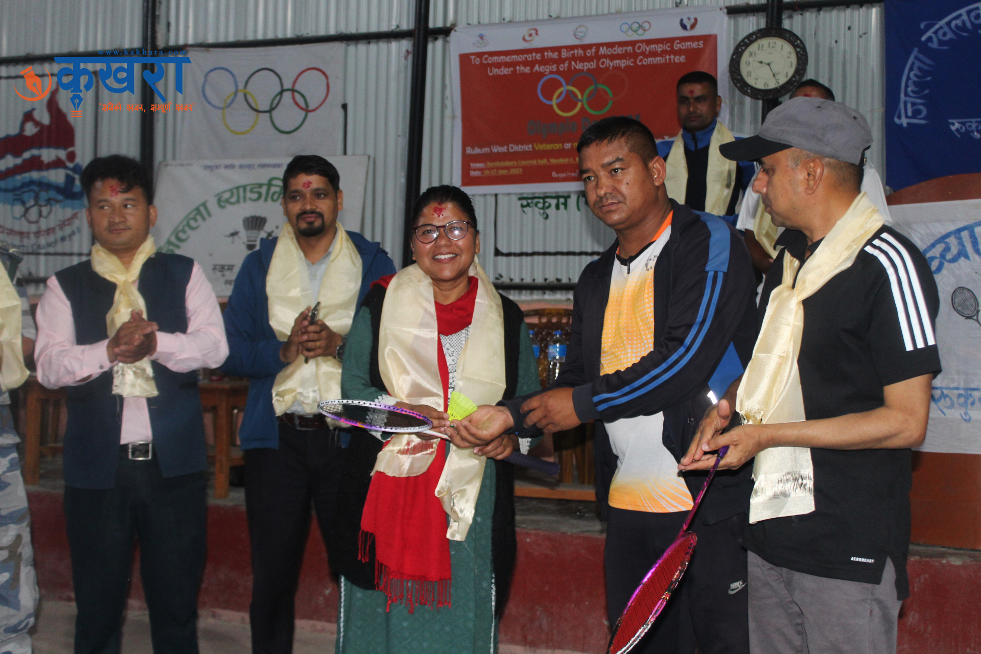 रुकुममा पहिलो पटक ओलम्पिक दिवस, ब्याडमिन्टन प्रतियोगिता आयोजना
