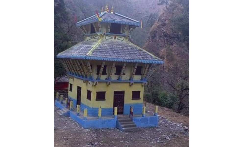 आठबीसकोट १ मा शाइकुमारी मन्दिर निर्माण