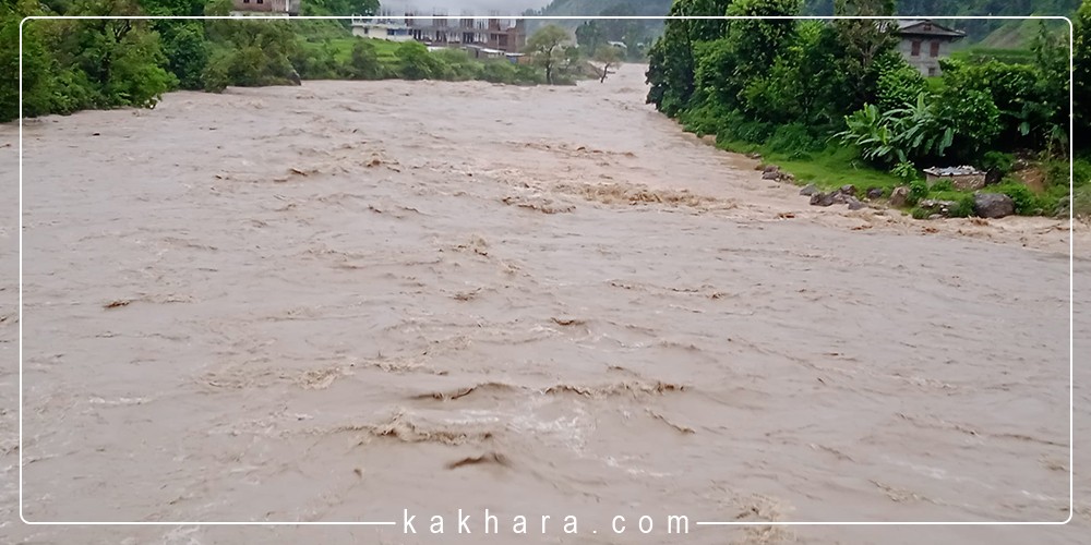 सानीभेरी र ठुलीभेरी नदिमा पानीको बहाव बढ्यो, सतर्कता अपनाउन आग्रह 