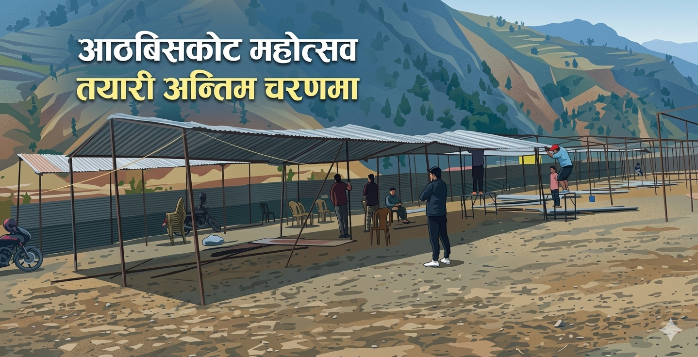 आठबिसकोट महोत्सव भाेली देखि, तयारी अन्तिम चरणमा  