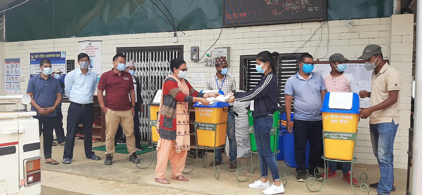 वातावरण संरक्षणमा सघाउन डस्विन प्रदान