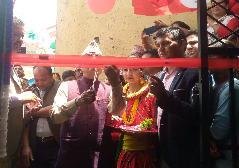 नेपाली काँग्रेस रुकुम पश्चिमको पार्टी कार्यालय उद्घाटन