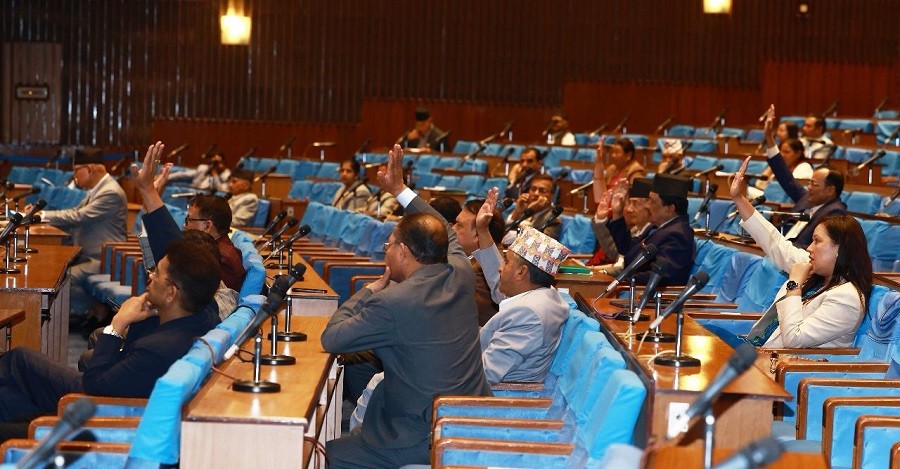 प्रतिनिधिसभाबाट नीति तथा कार्यक्रम पारित