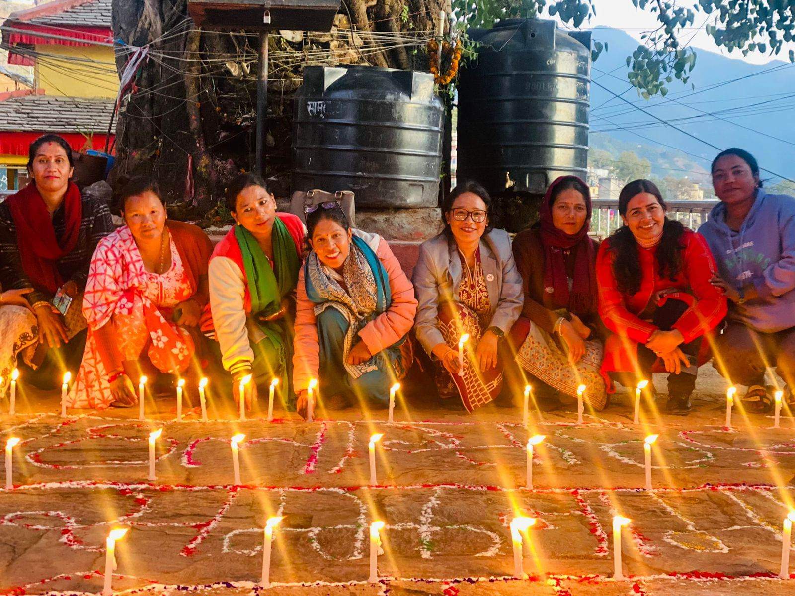 अन्तराष्ट्रिय महिला सहिद दिवसको अवसरमा मुसिकोटमा दीप प्रज्वलन 