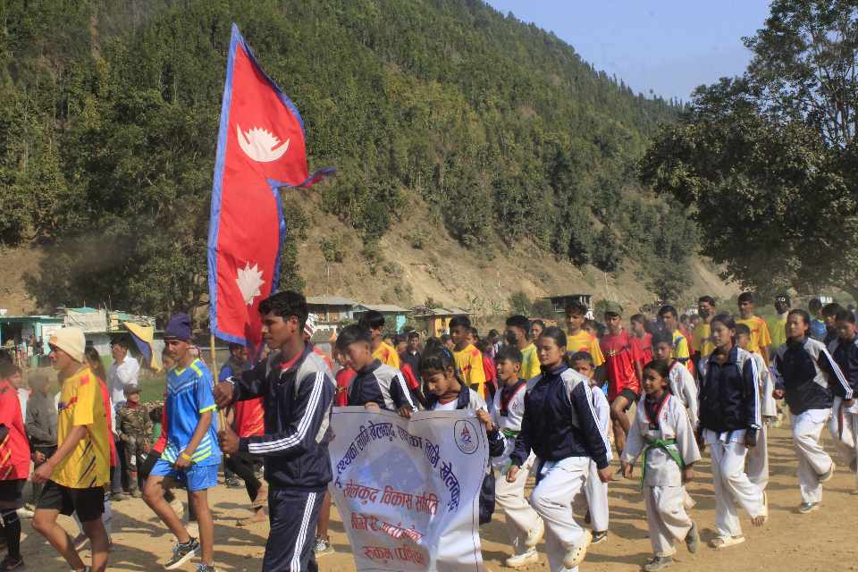 १४ औं जिल्ला स्तरीय राष्ट्रपति रनिङ शिल्ड बेलटापुमा सुरु